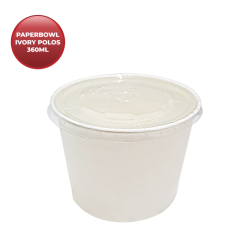 PAPER BOWL POLOS IVORY 360 ML